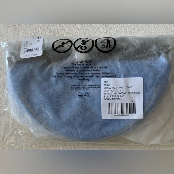 Free People Movement ~ ‘Bulls Eye Sling Bag’
Denim Blue Color ~ * * NWT - Picture 6 of 8